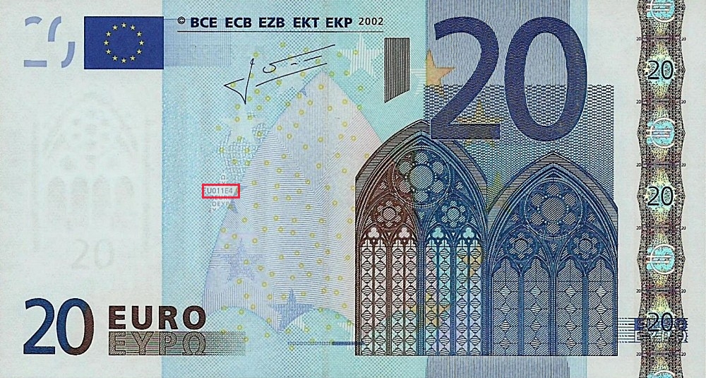 Billet de 20 € 2002 Portugal