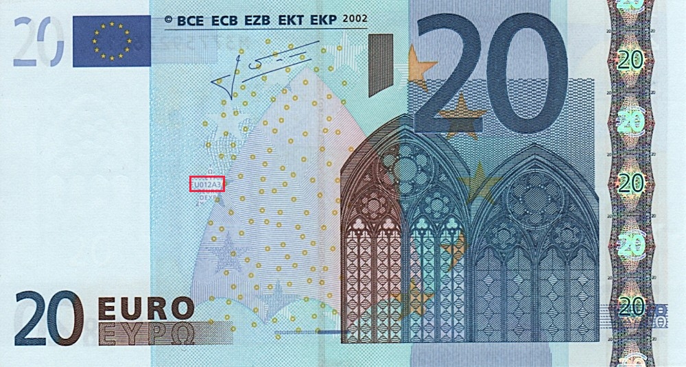 Billet de 20 € 2002 Portugal