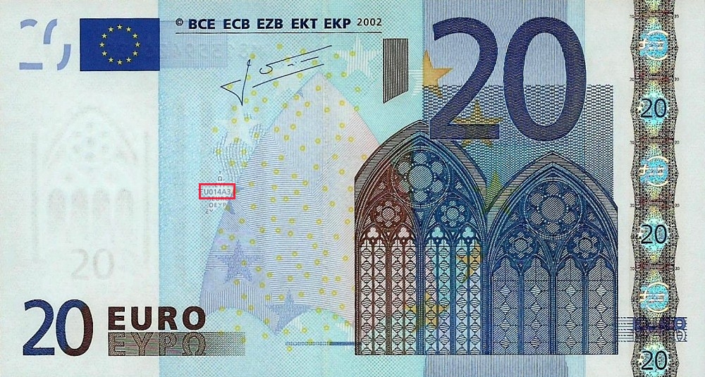 Billet de 20 € 2002 Portugal