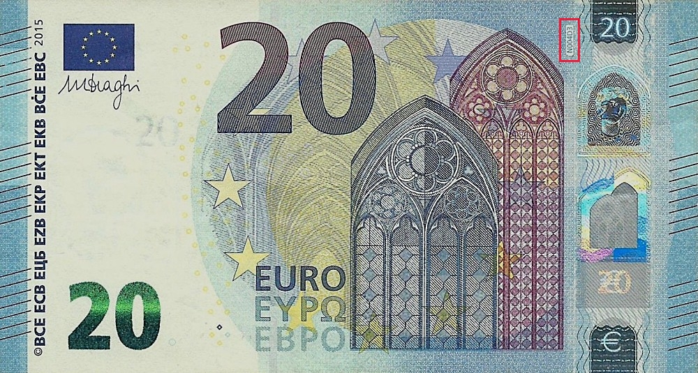 Billet de 20 € 2015 Autriche