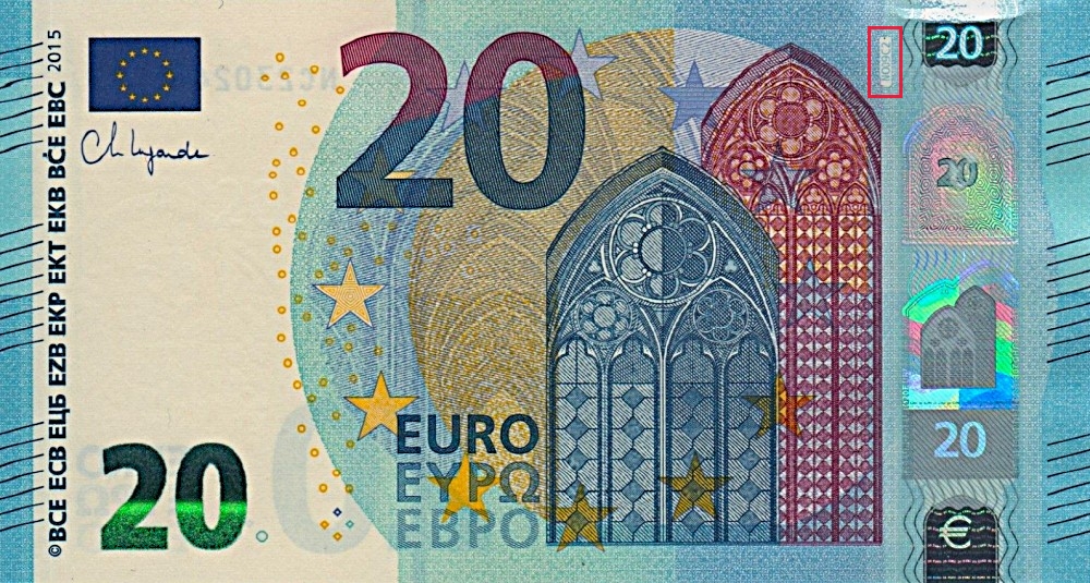 Billet de 20 € 2015 Autriche