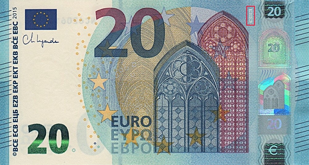 Billet de 20 € 2015 Autriche