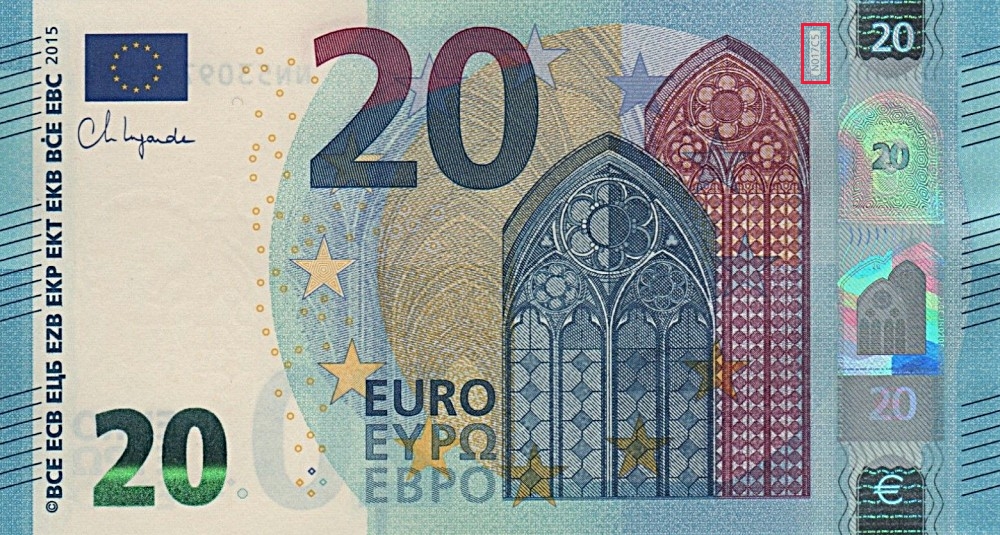Billet de 20 € 2015 Autriche