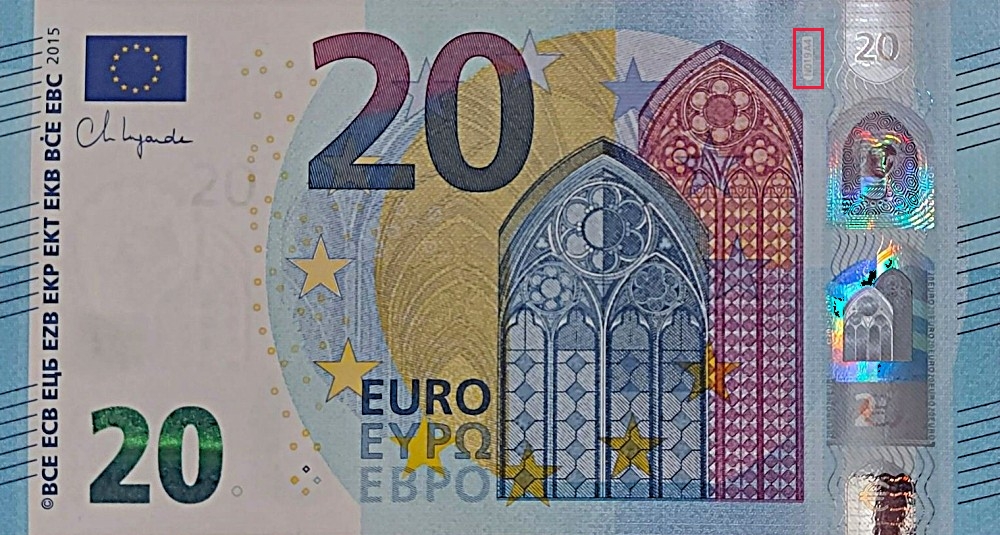 Billet de 20 € 2015 Autriche