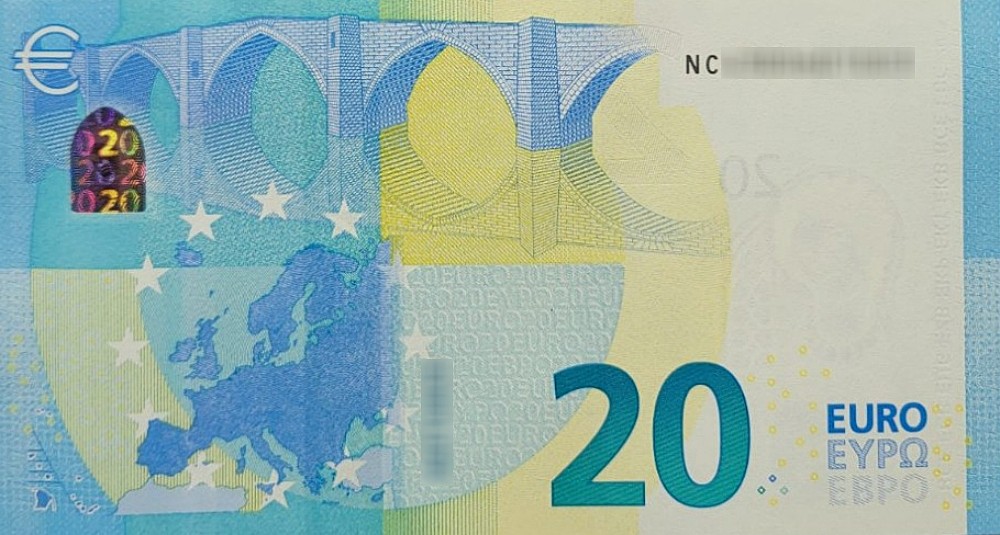 Détail du billet de 20 € 2015 Autriche