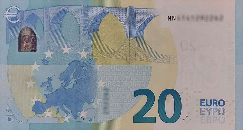 Détail du billet de 20 € 2015 Autriche