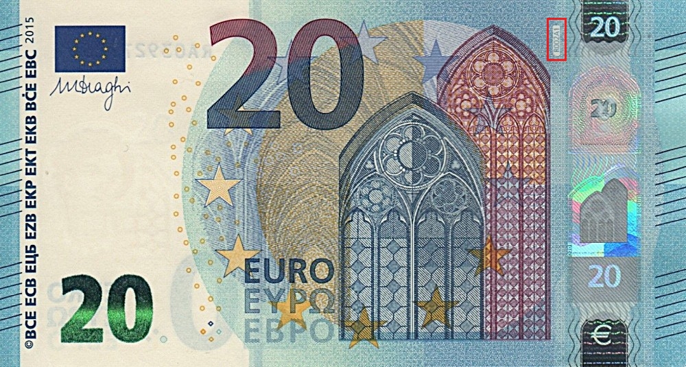 Billet de 20 € 2015 Allemagne