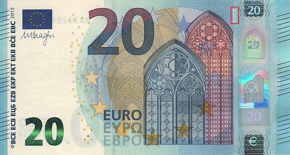 Billet de 20 € 2015 Allemagne