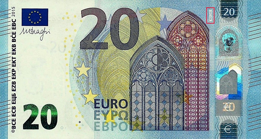 Billet de 20 € 2015 Allemagne