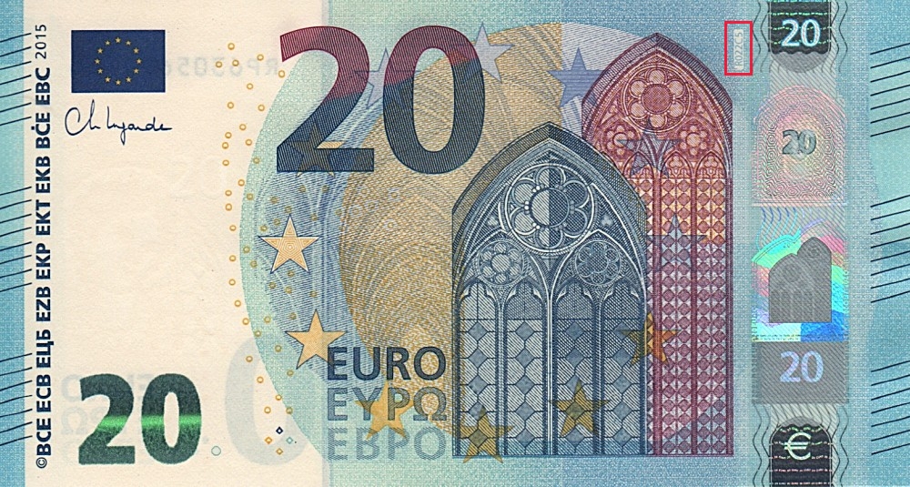 Billet de 20 € 2015 Allemagne