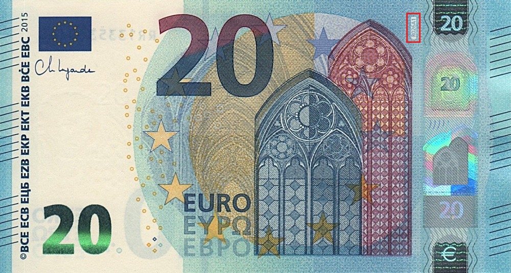 Billet de 20 € 2015 Allemagne