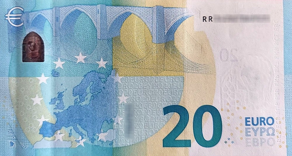 Détail du billet de 20 € 2015 Allemagne
