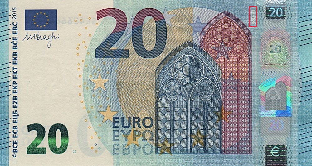Billet de 20 € 2015 Italie