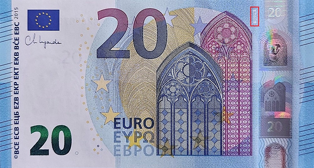 Billet de 20 € 2015 Italie