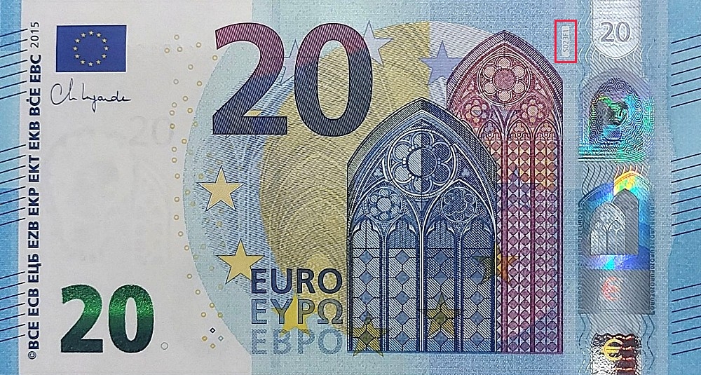 Billet de 20 € 2015 Italie