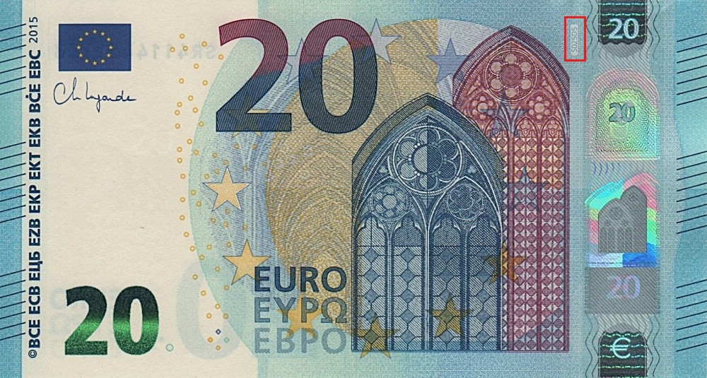 Billet de 20 € 2015 Italie