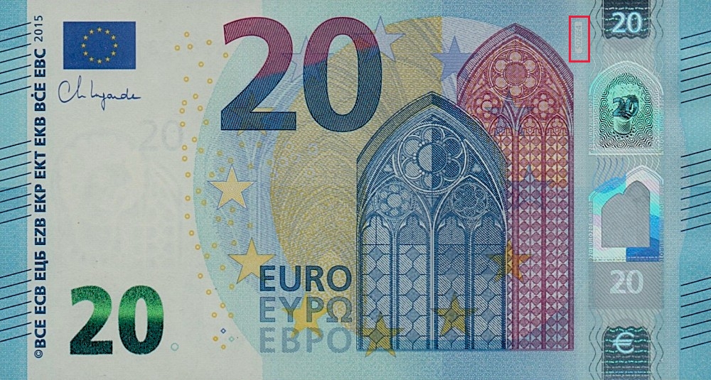 Billet de 20 € 2015 Italie