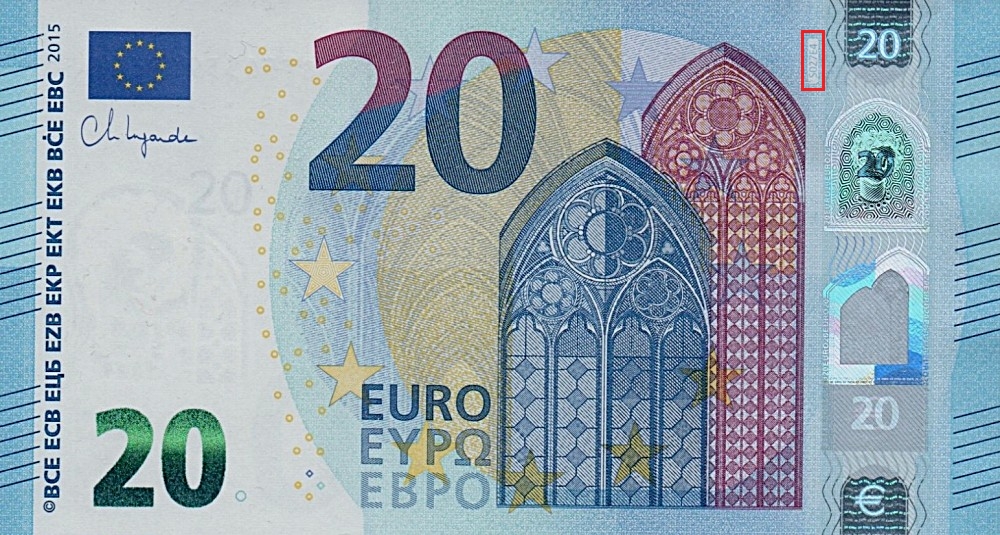 Billet de 20 € 2015 Italie