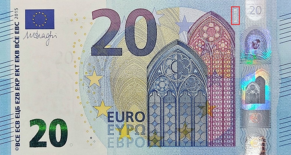 Billet de 20 € 2015 Irlande