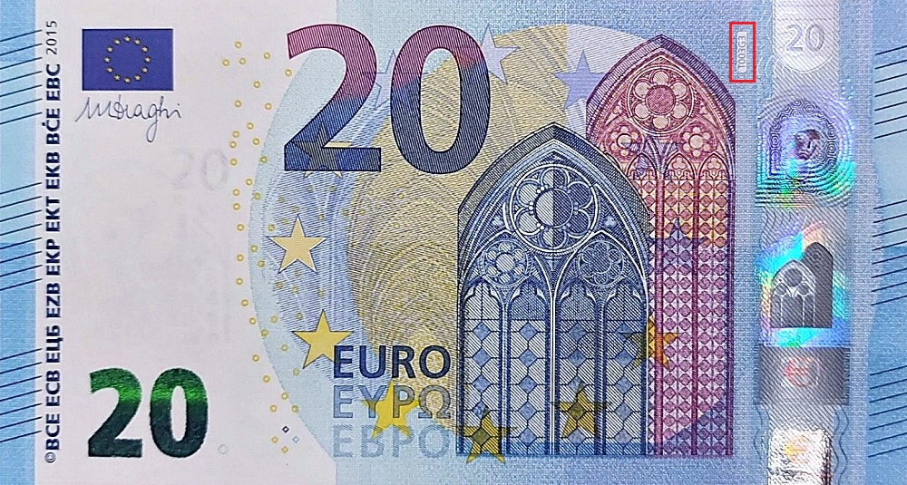 Billet de 20 € 2015 Irlande