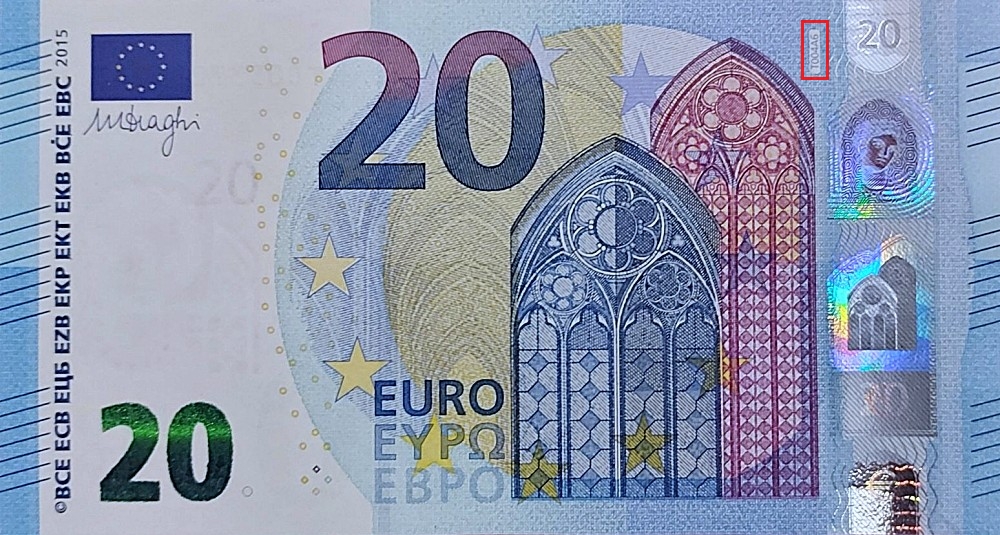 Billet de 20 € 2015 Irlande
