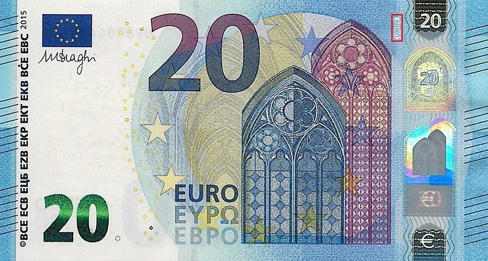 Billet de 20 € 2015 France