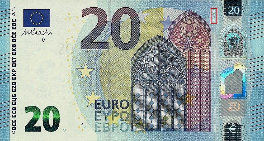 Billet de 20 € 2015 France