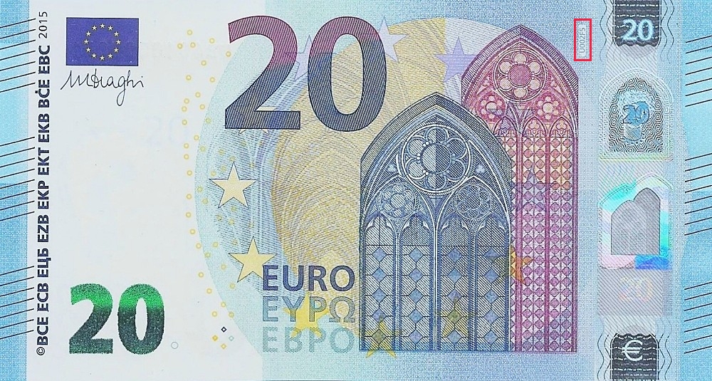 Billet de 20 € 2015 France
