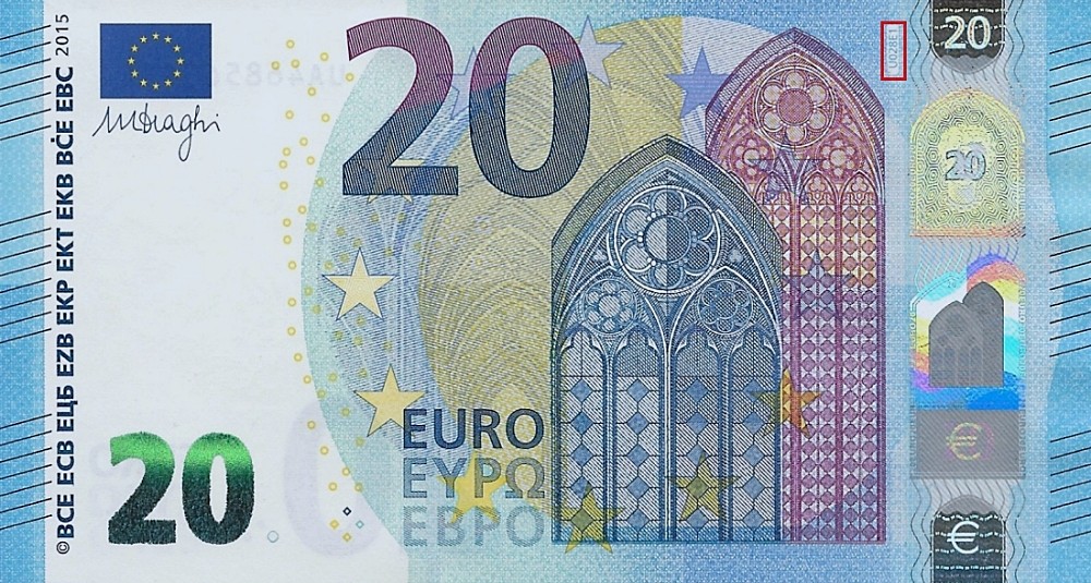 Billet de 20 € 2015 France
