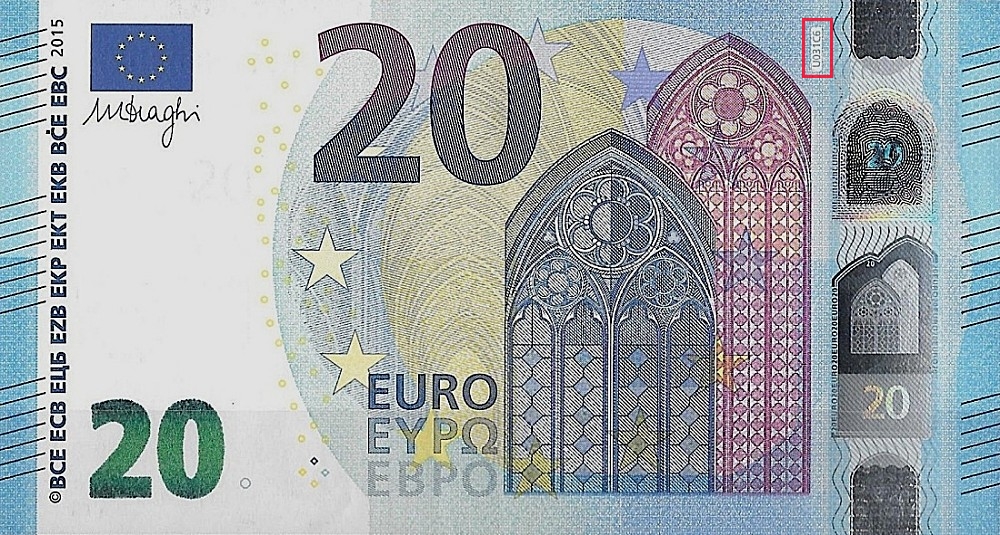 Billet de 20 € 2015 France