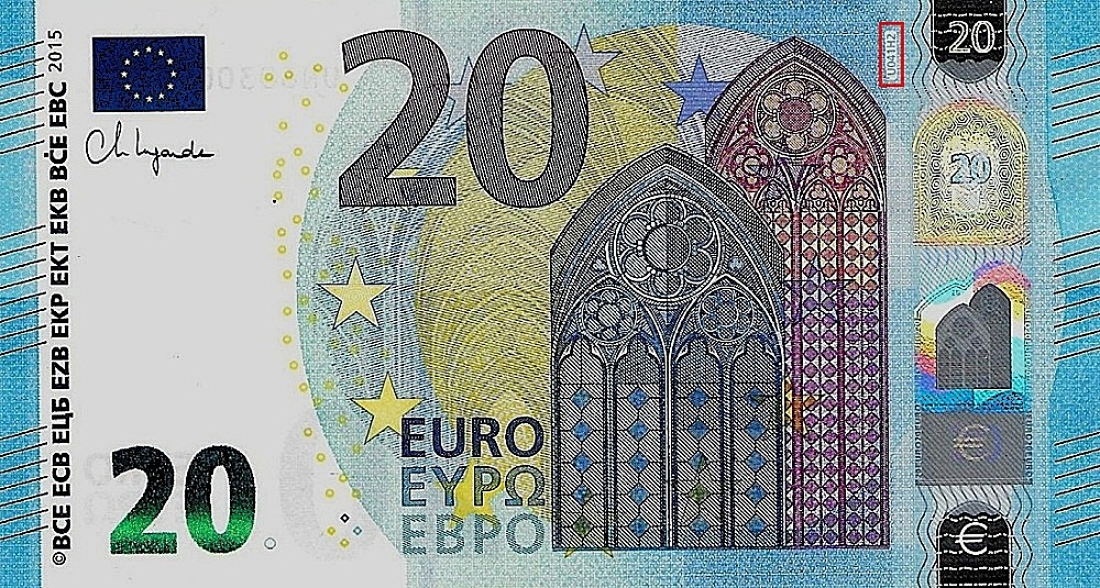 Billet de 20 € 2015 France