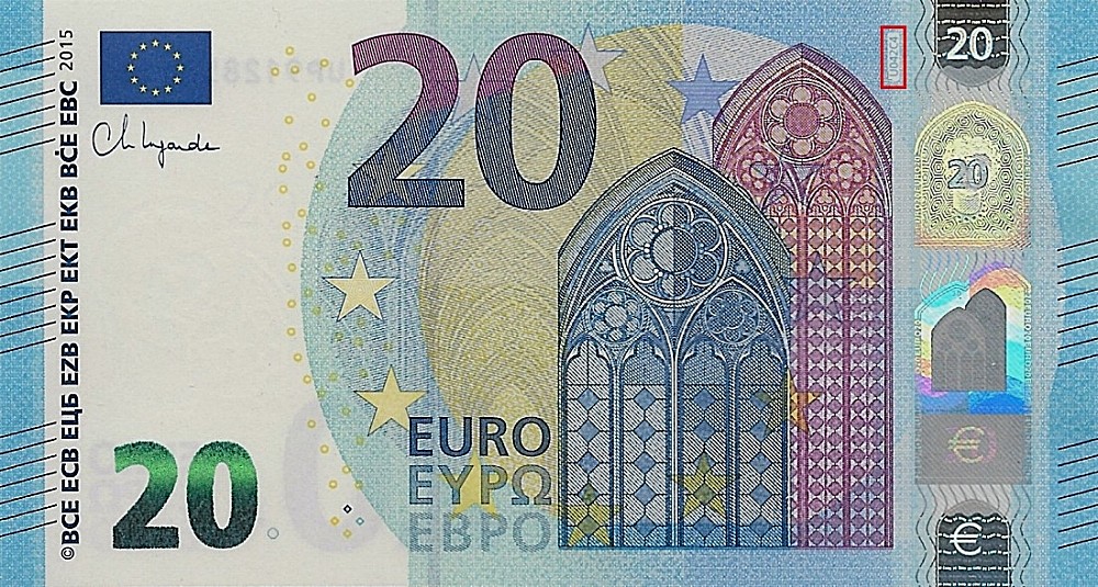 Billet de 20 € 2015 France