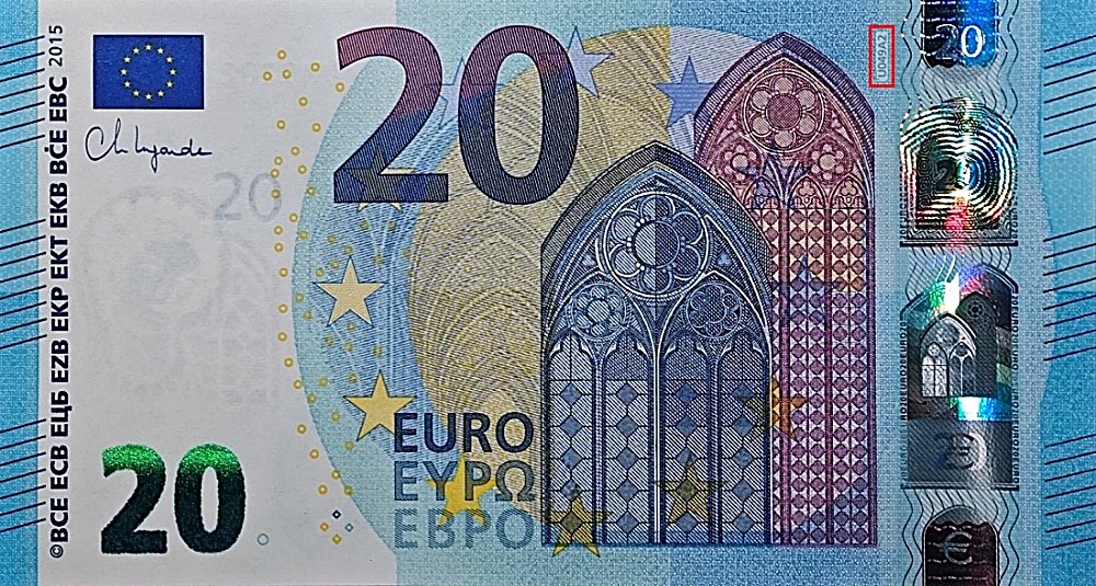 Billet de 20 € 2015 France