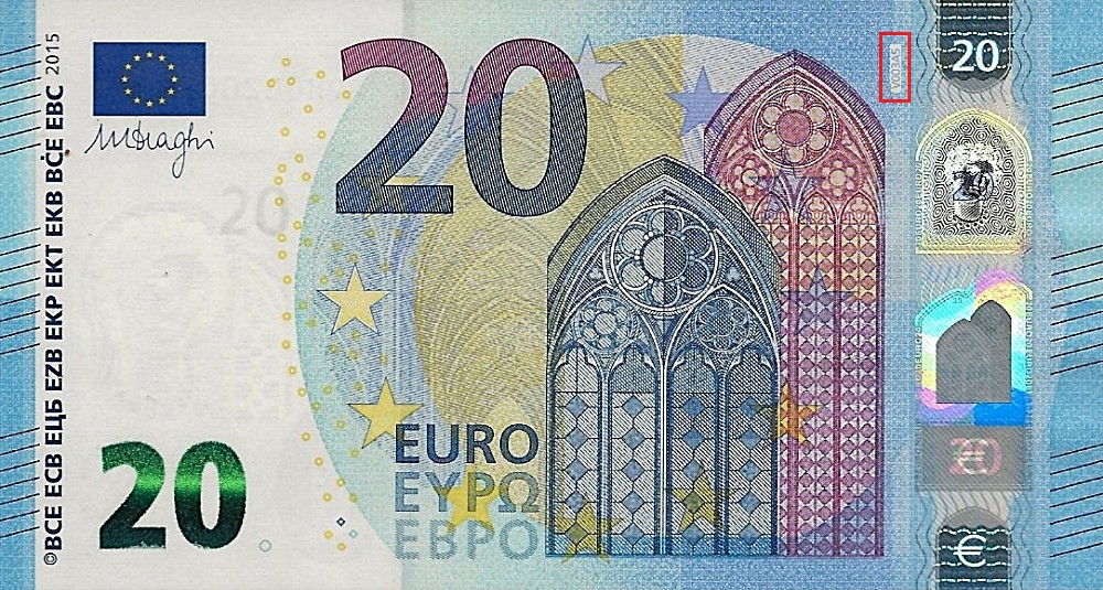 Billet de 20 € 2015 Espagne