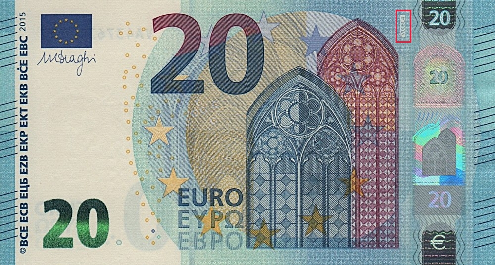 Billet de 20 € 2015 Espagne