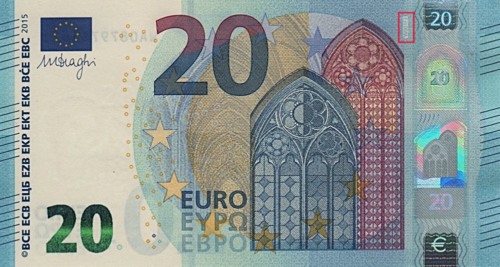 Billet de 20 € 2015 Allemagne