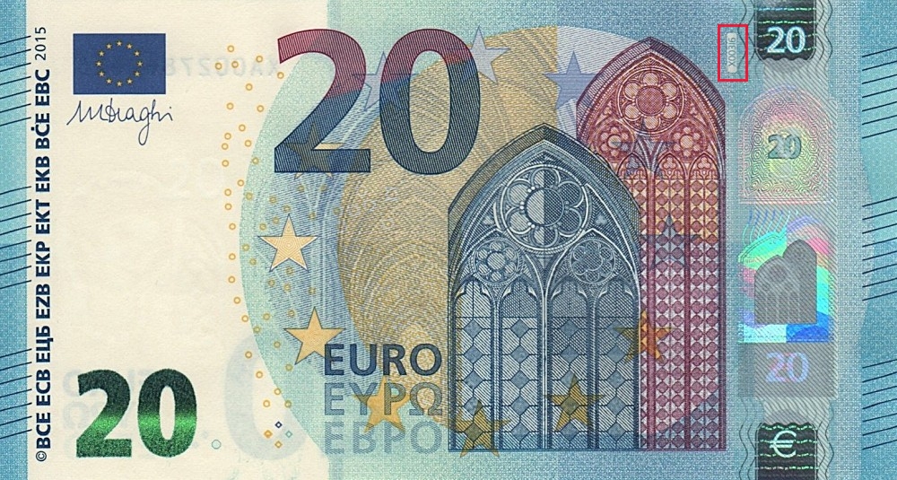 Billet de 20 € 2015 Allemagne