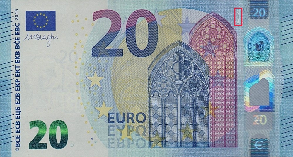 Billet de 20 € 2015 Belgique