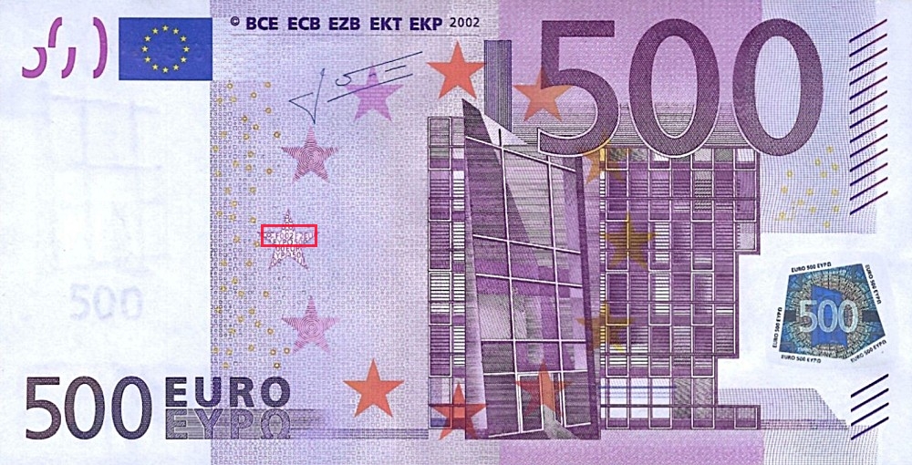 Billet de 500 € 2002 Autriche