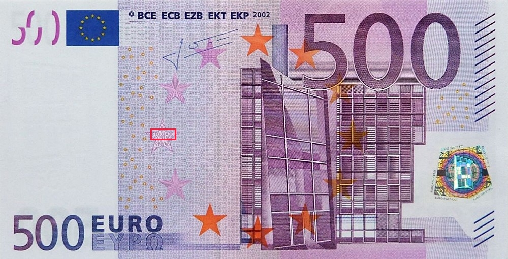 Billet de 500 € 2002 Autriche
