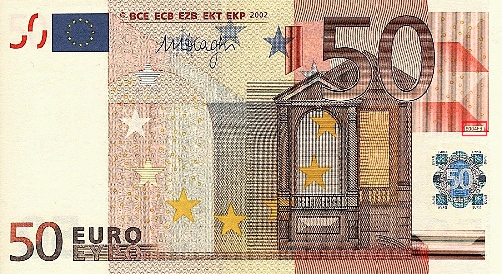 Billet de 50 € 2002 Allemagne