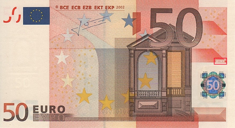 Billet de 50 € 2002 Italie
