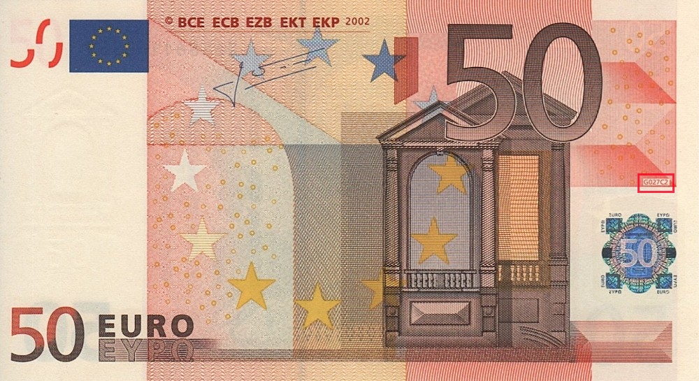 Billet de 50 € 2002 Allemagne
