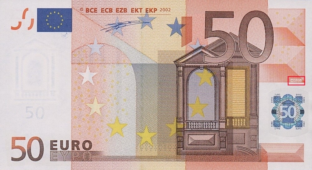 Billet de 50 € 2002 Portugal