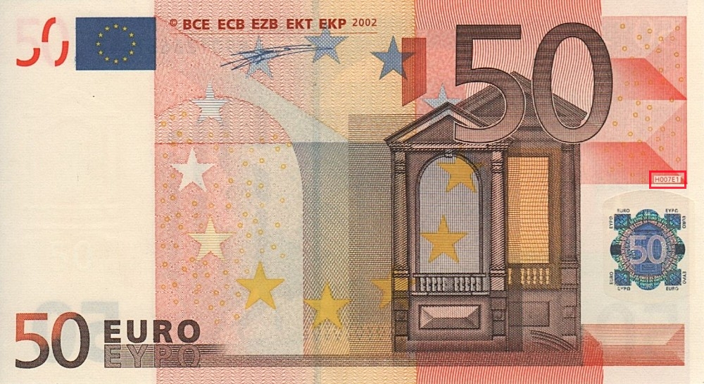 Billet de 50 € 2002 Finlande