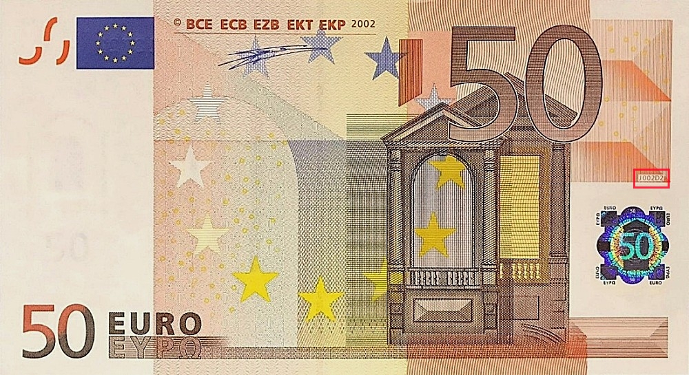 Billet de 50 € 2002 Italie
