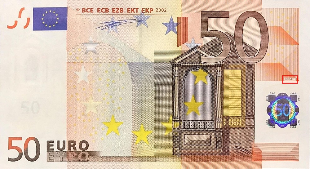 Billet de 50 € 2002 Italie
