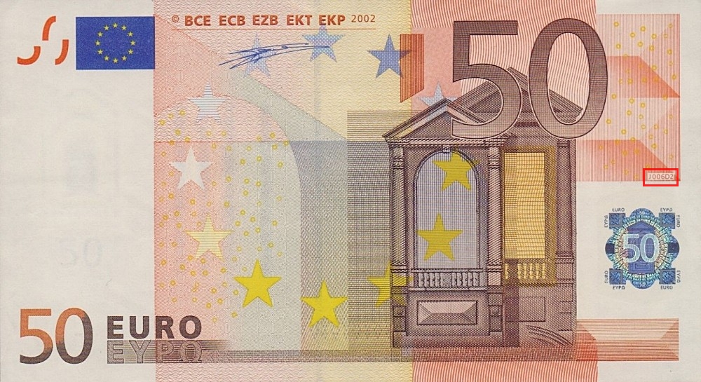 Billet de 50 € 2002 Italie