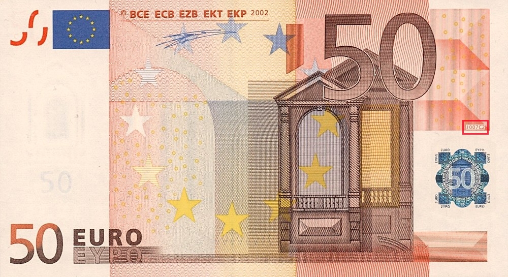 Billet de 50 € 2002 Italie