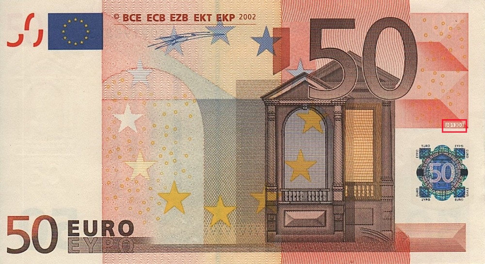 Billet de 50 € 2002 Italie